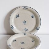 4 plates with earthenware desserts from St Amand