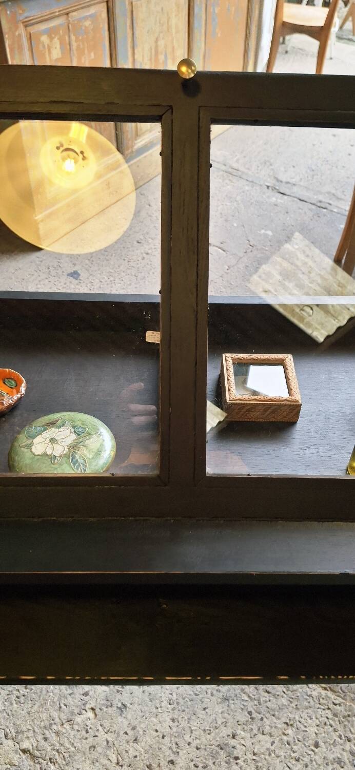 Antique display cabinet on legs