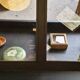 Antique display cabinet on legs