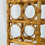 Vintage rattan bottle holder