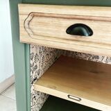 Buffet 1 tiroir relooké console rangement ouvert