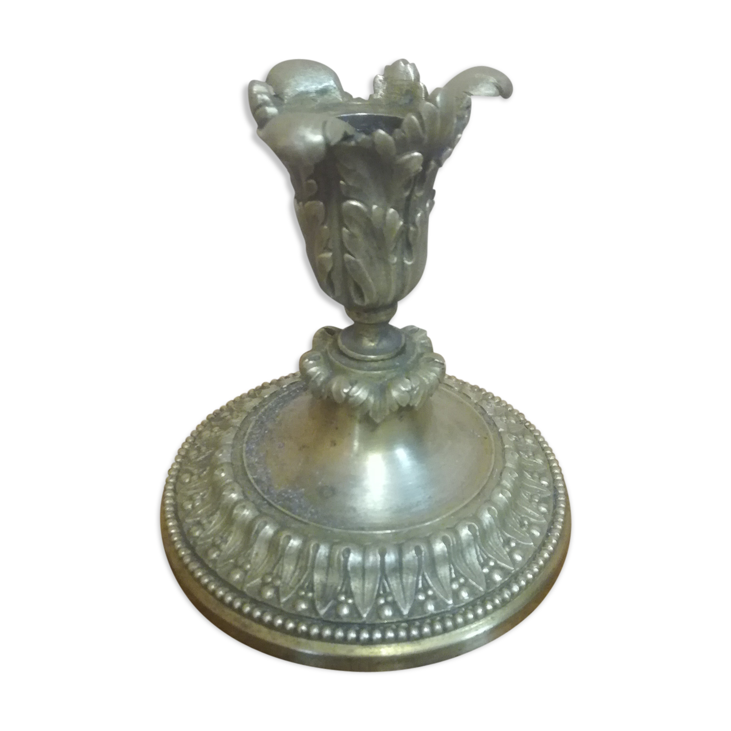 Golden bronze candlestick