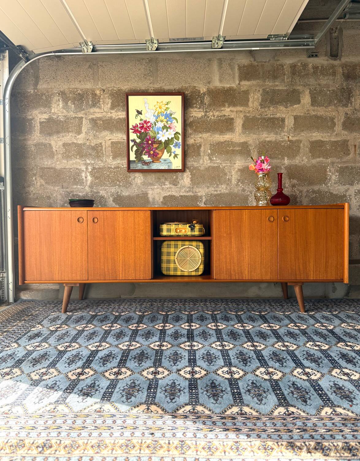 Vintage Scandinavian teak sideboard, 1970s