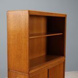 Petite armoire design vintage plaquée en chêne des années 50 d'origine