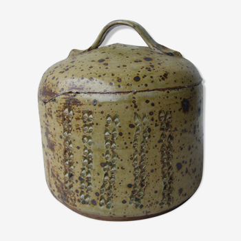 Pot couvert en céramique années 70