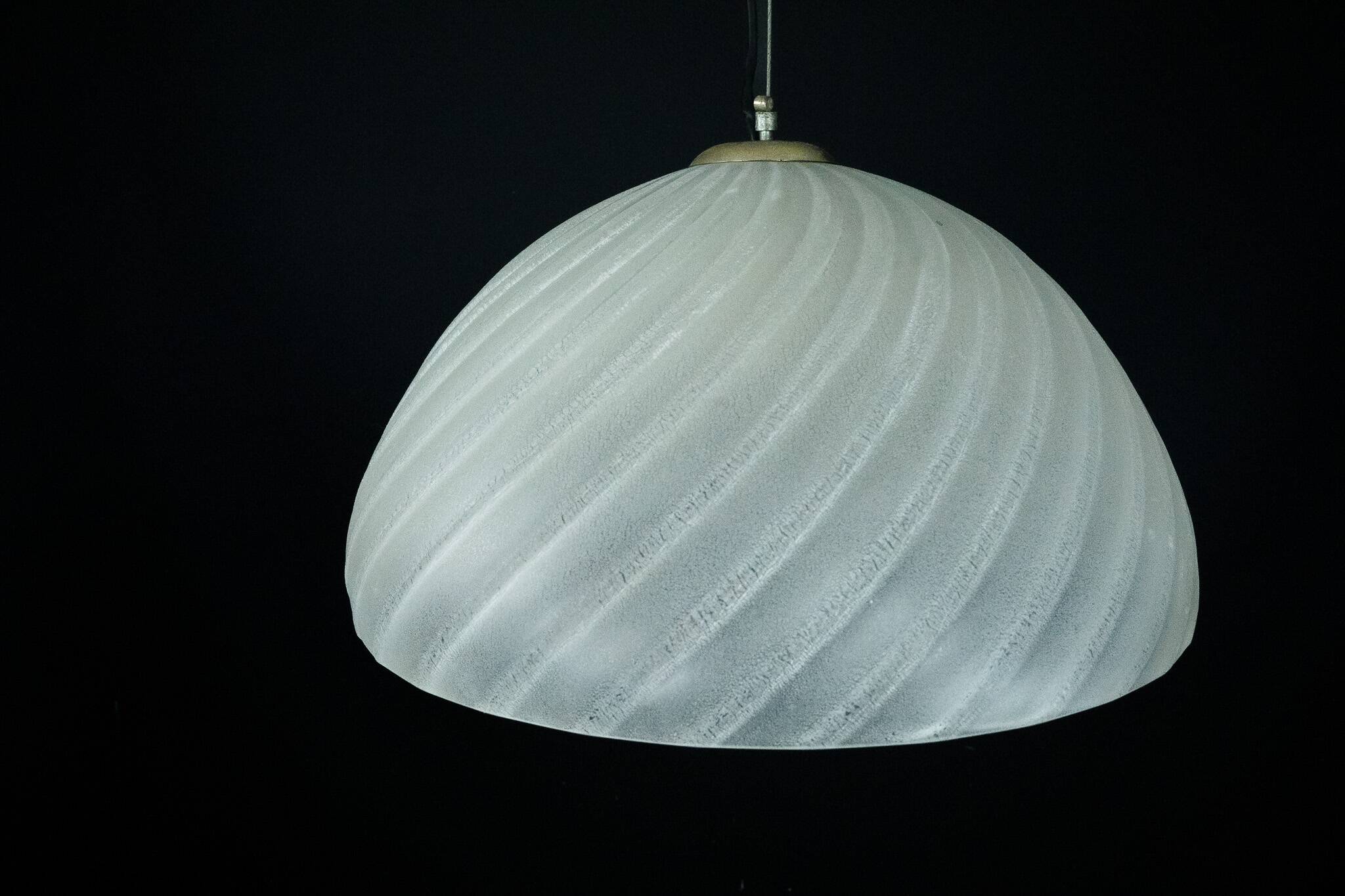 Barbini Murano Glass Pendant Lamp, Early 1980s