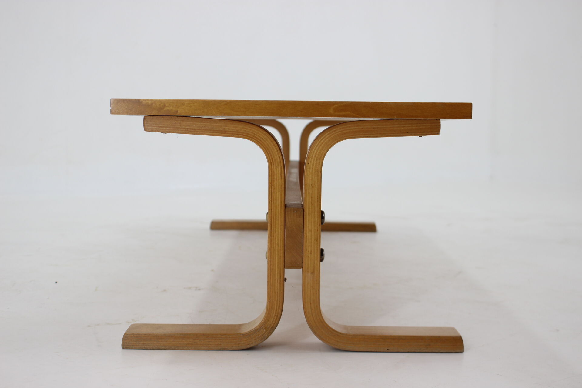 1970s Beech Bench/Planter Stand Czechoslovakia