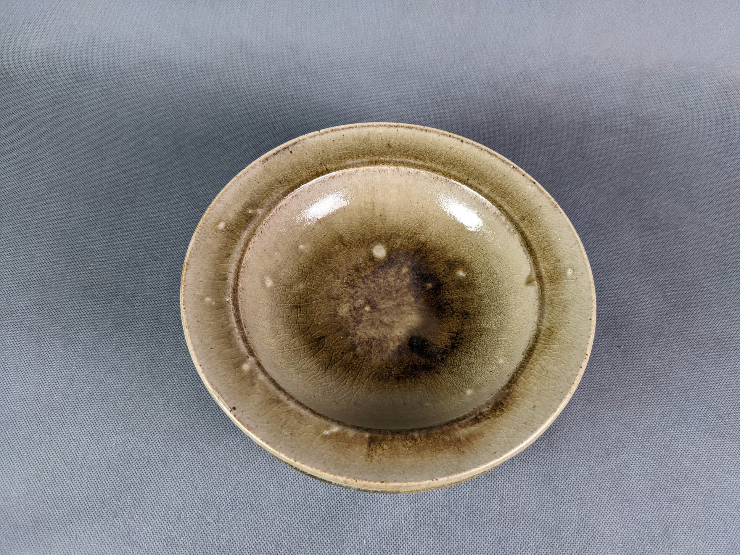 Blanot stoneware, series of 6 hollow plate vintage