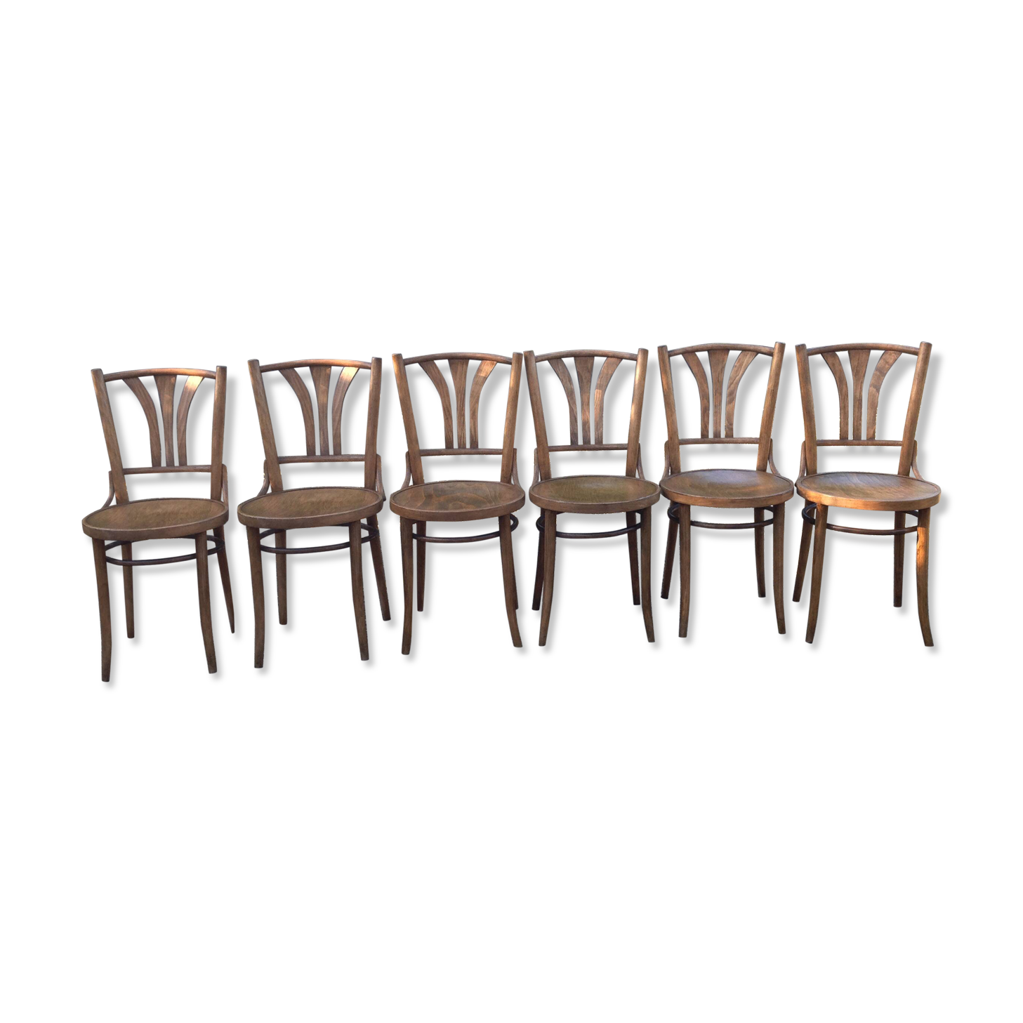 6 chaises bistrot vintage