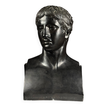 Greek bust statue of Doryphoros late 20th century
