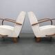 Pair of Art Deco armchairs by Jindřich Halabala, 1940s