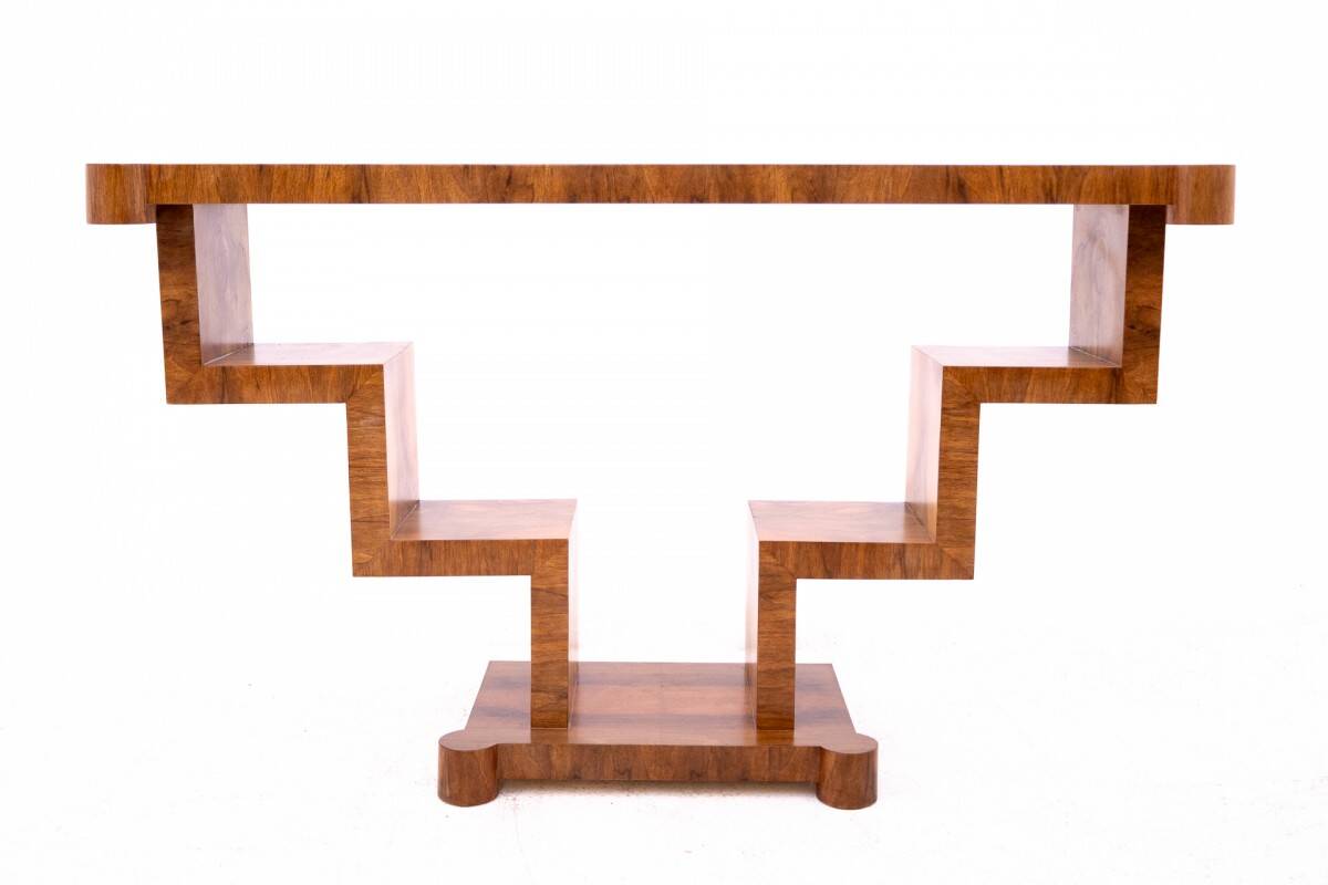 Art Deco console, Poland, 1950s. After renovation.