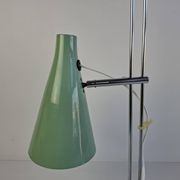 Josef Hůrka for Lidokov Midcentury Modern Table Lamp in Green Metal