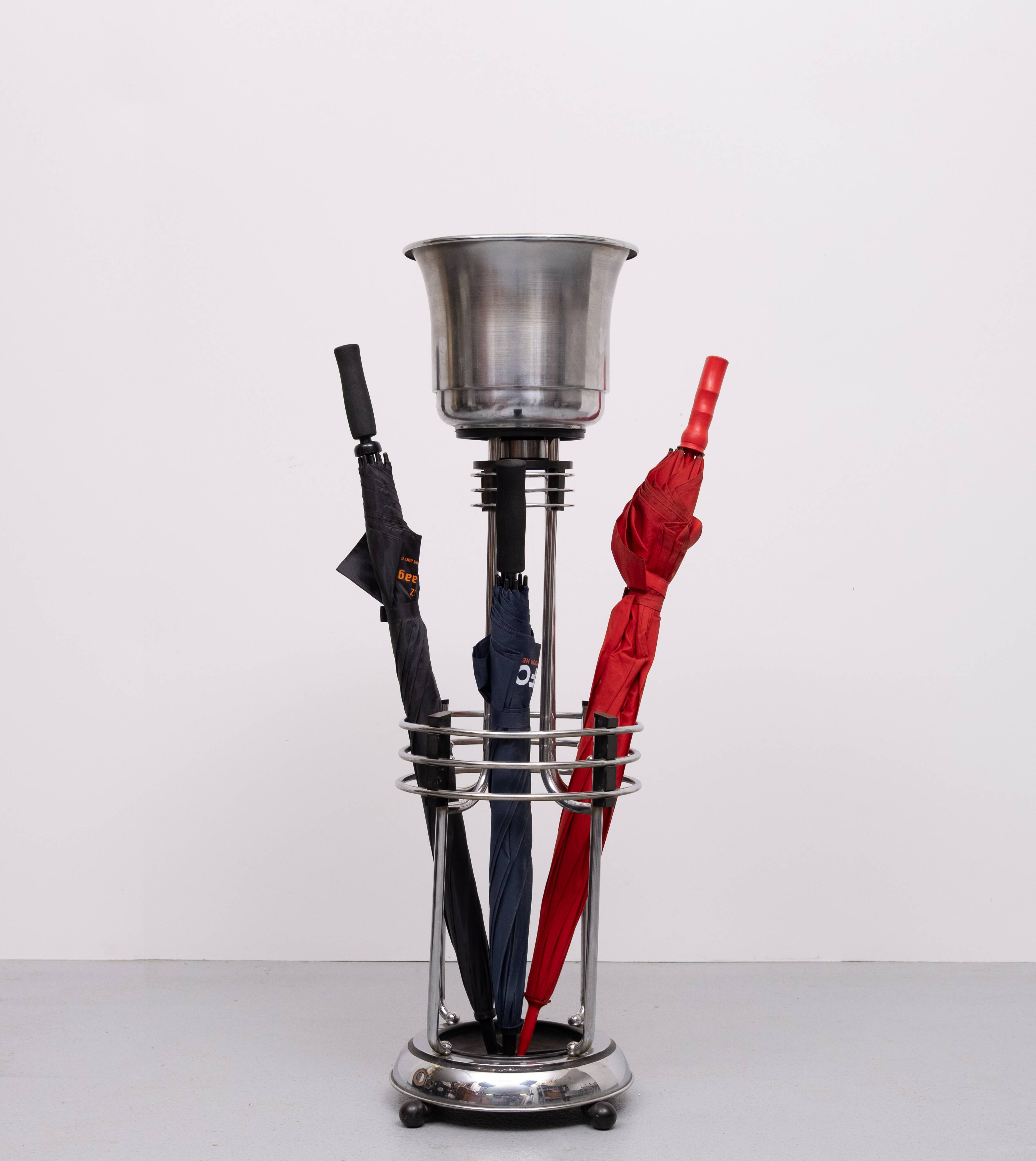 Art Deco plant stand and Umbrella 1930s Demeyere Belgium