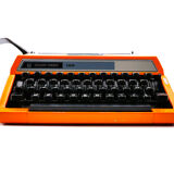 Silver typewriter reed 100 revised orange ribbon new