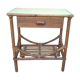 Bedside in rattan and bamboo