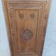 Corner cabinet in carved walnut, Savoyard style.