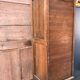 Cabinet with louver or curtain