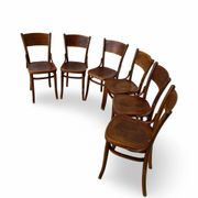 Set of six Authentic antique bentwood chairs, Antonio Volpe