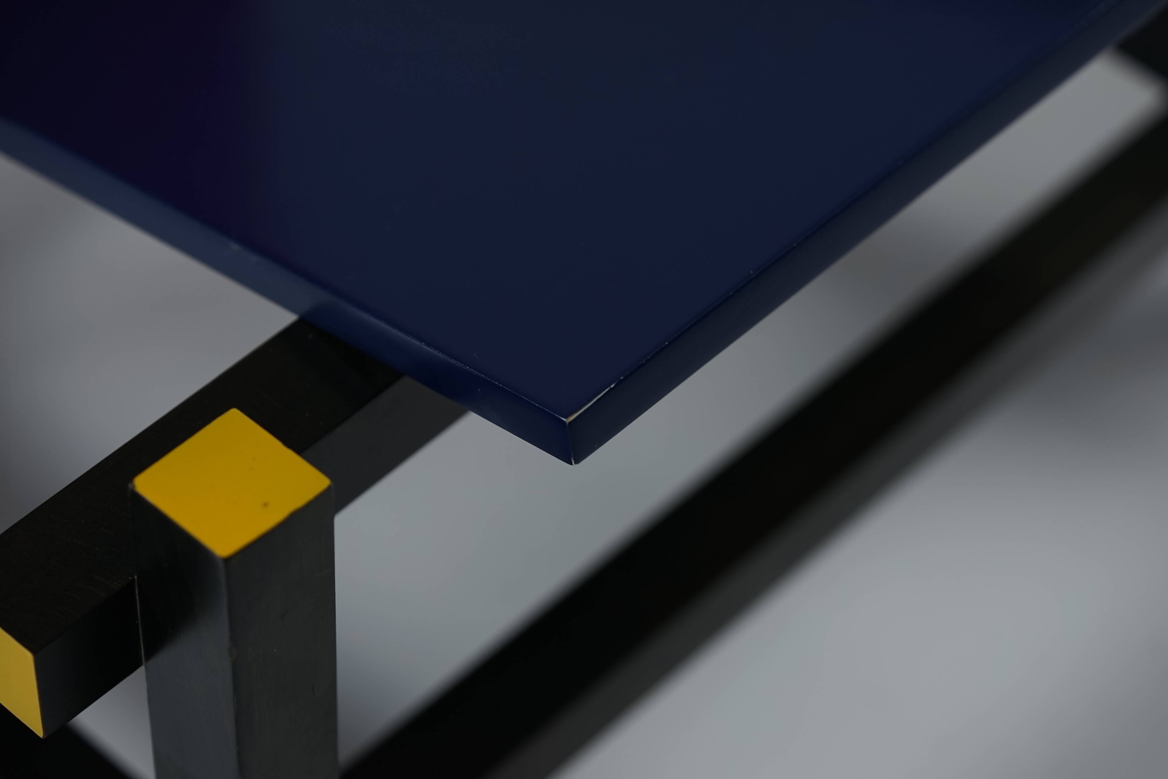 Red And Blue Arm Chair by Gerrit Rietveld for Cassina