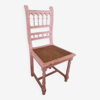 Chaise shabby cannage