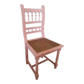 Chaise shabby cannage