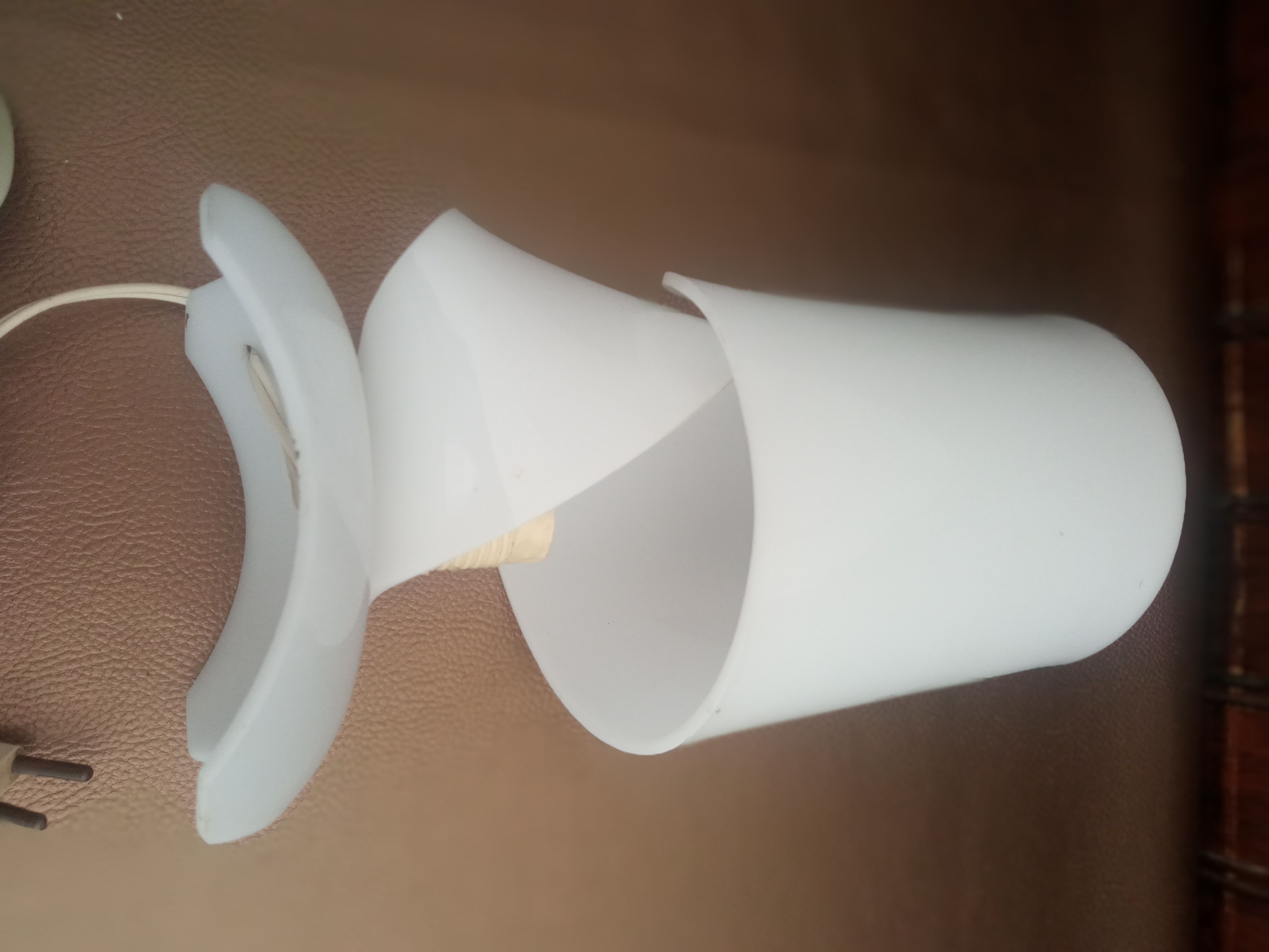 Thermoformed Plexiglas Bedside Lamp Vintage 60/70