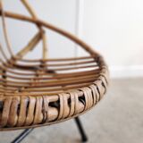 Adult rattan shell chair