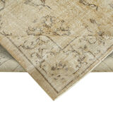 Handmade oriental beige rug 201 cm x 300 cm