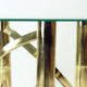 Swirl Coffee Table In Brass & Glass, Italy 1970s