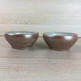 2 small stoneware bowls