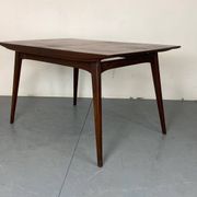 Table à manger extensible vintage de style scandinave en teck par Louis Van Teeffelen pour Wébé, 1950s