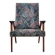 50s - 60s armchair in wood and fabric