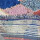 Colorful Boucherouite Rag Rug - 259 x 106 cm