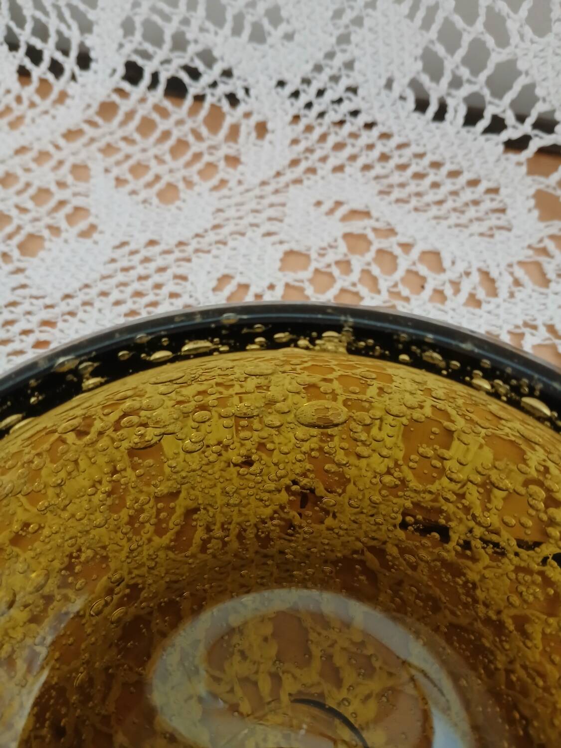 Vide poche, coupe en verre bullé