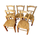 Ensemble de 5 chaises bistrot-années 40