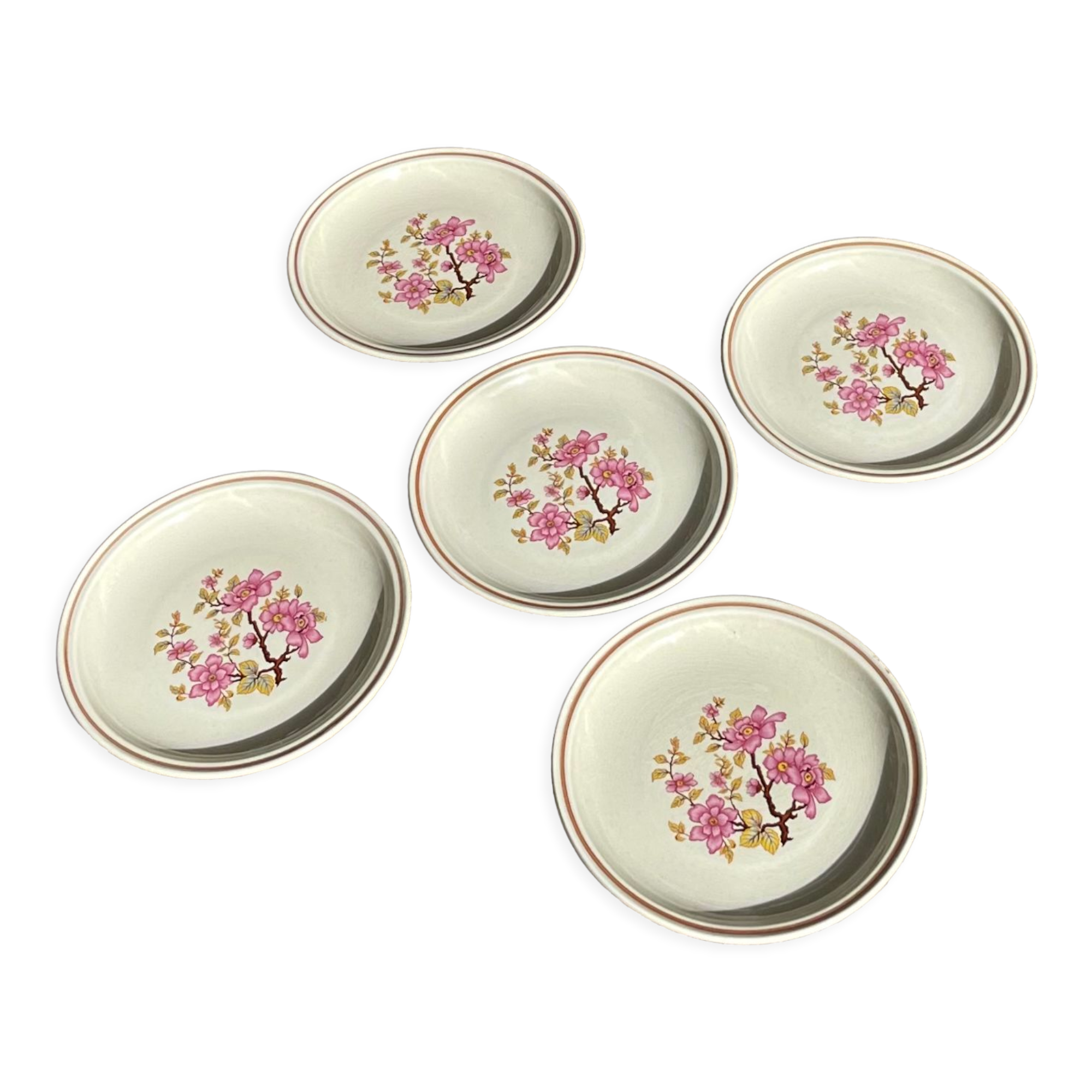 5 Gien dessert plates