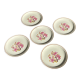 5 Gien dessert plates