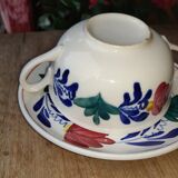 Large Maastricht porcelain cup and saucer