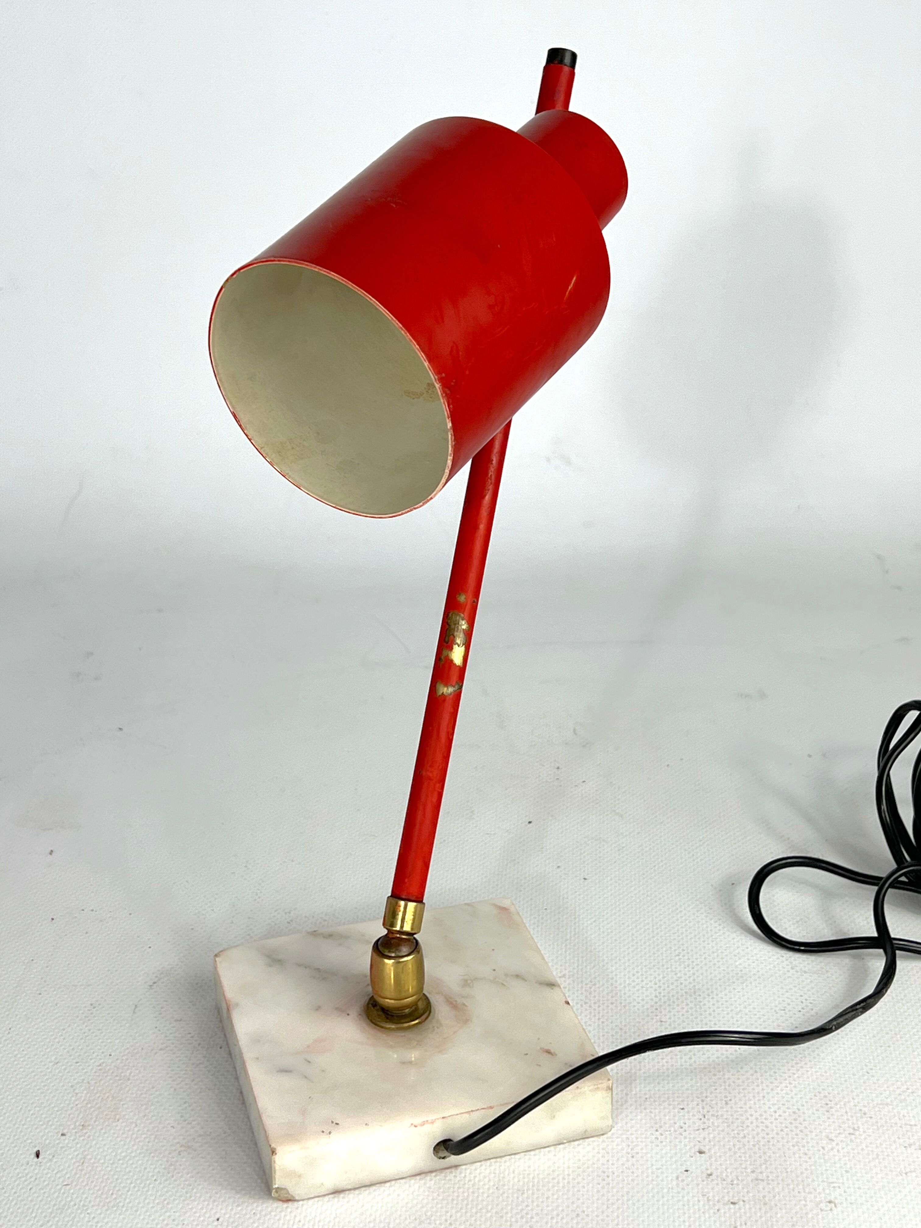 Mid-Century Orientable Stilux Milano table lamp from 50s