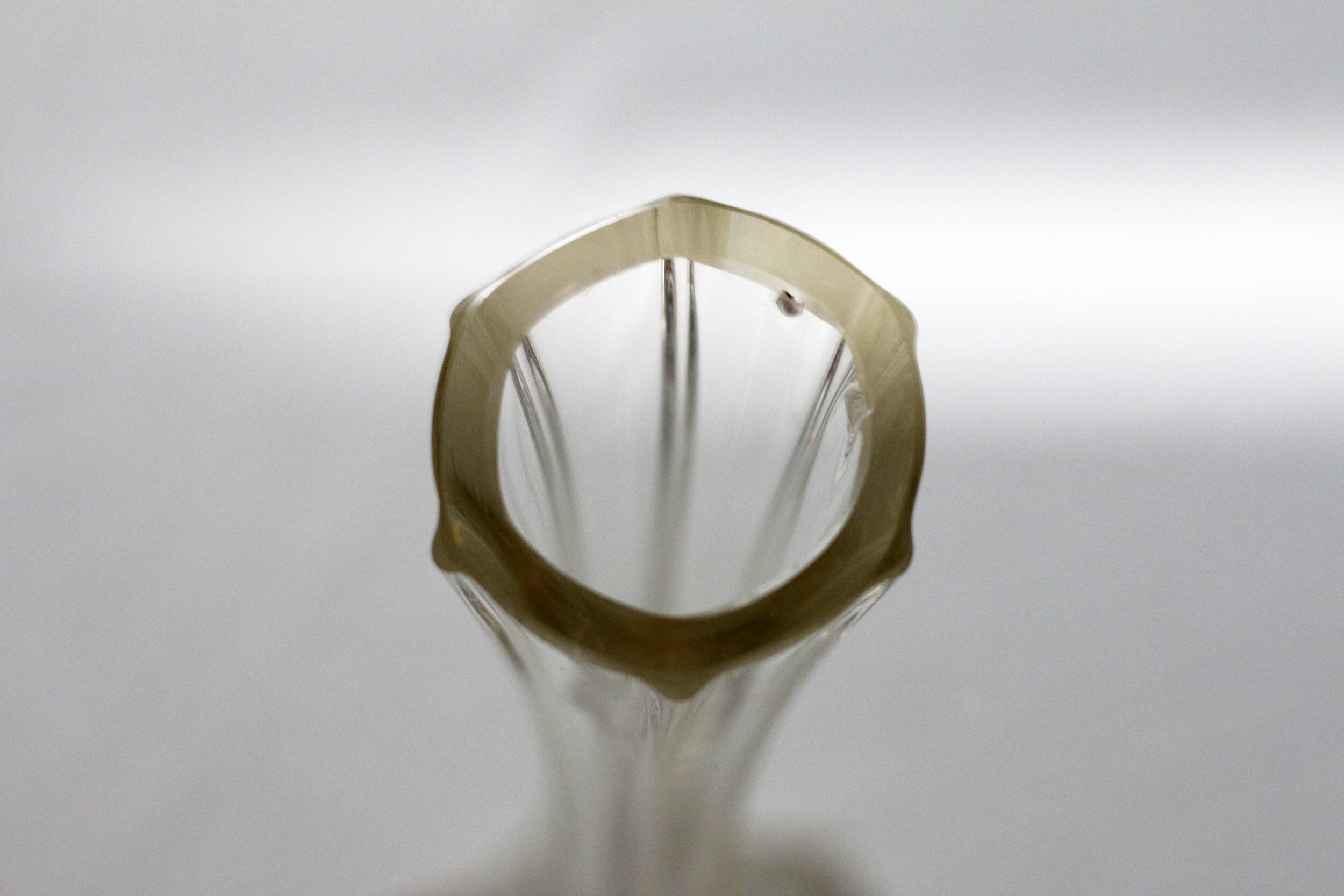 Art Deco glass soliflore vase