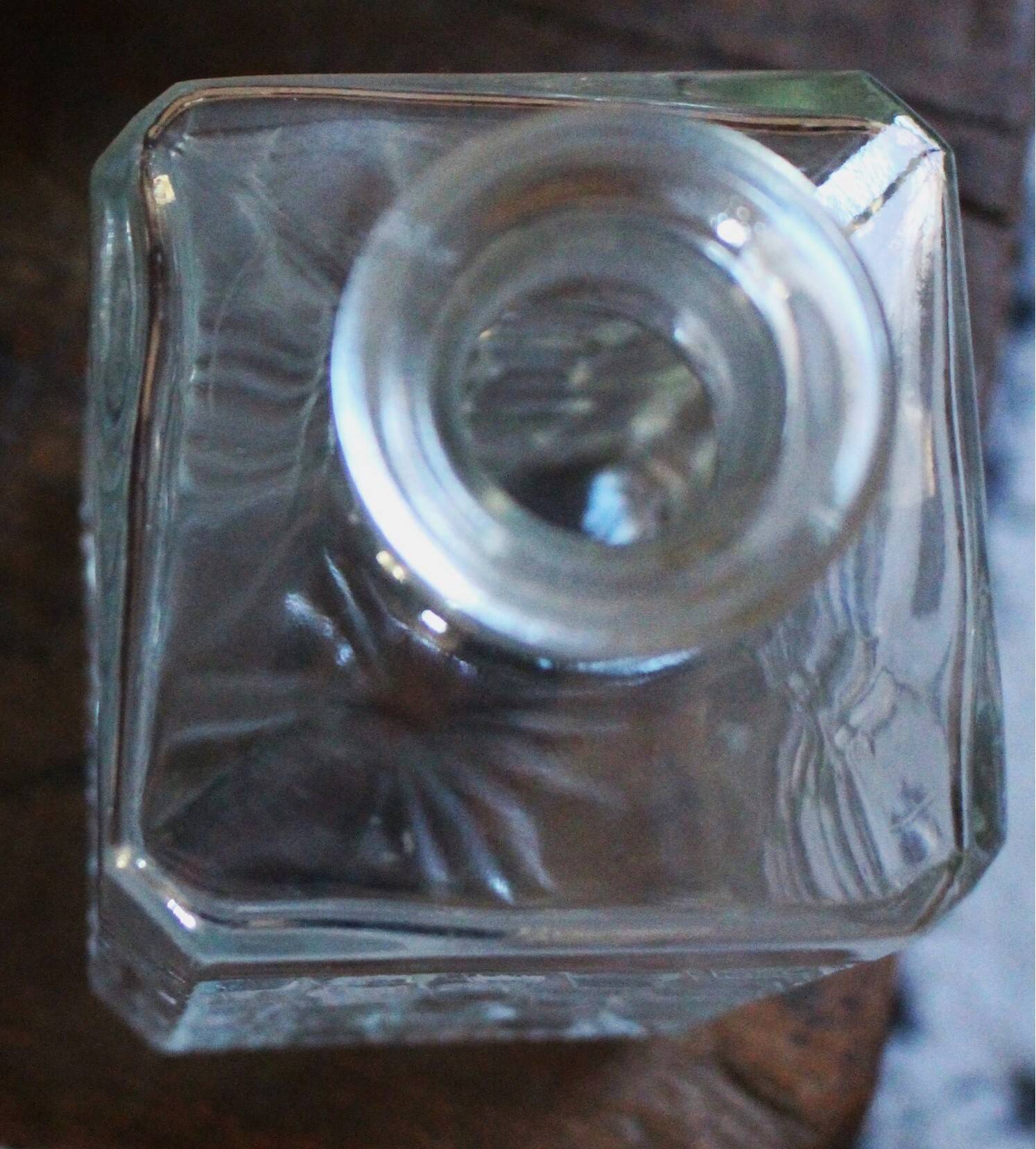 Carafe verre ciselé whisky eau vase vintage