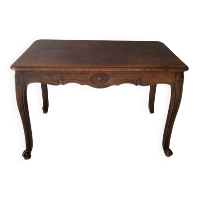 Bureau dit ''bureau de dame'' / table style Louis XV en bois  massif