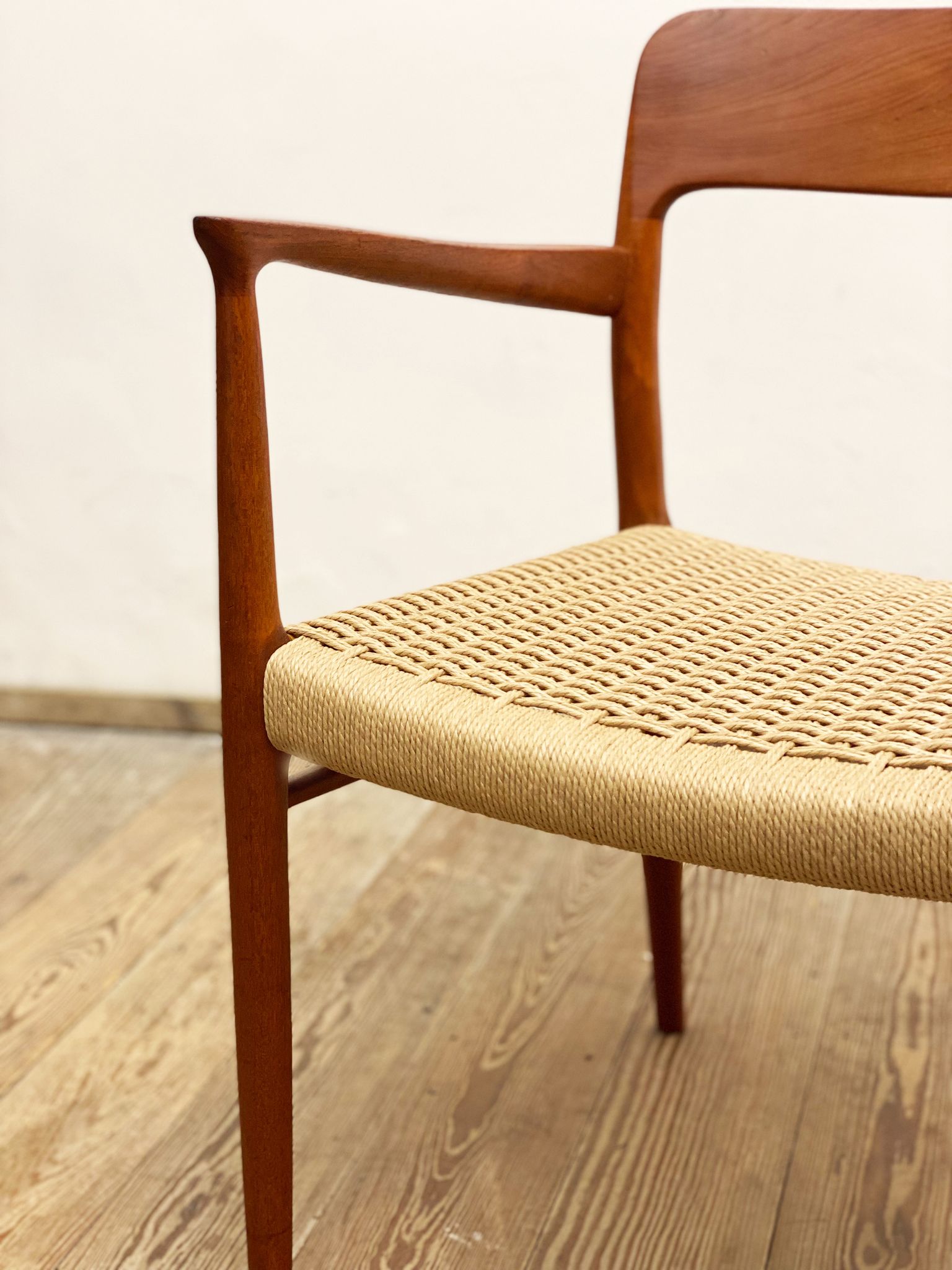 Mid century teak armrest chair by Niels O. Møller for J.L. Moller, Model 56, Denmark, 1950s