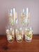Set of 5 floral orangeade glasses