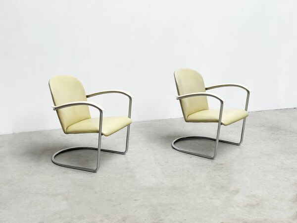Paire de chaises longues modèle 414 par WH Gispen modèle 414