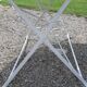 Table de jardin fer ronde et repliable