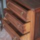 Wooden furniture with 3 drawers in Louis XVI style, chiffonnier table.