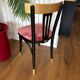 Redesigned powder pink bistro chair