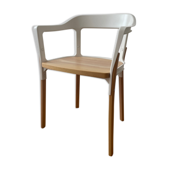 Fauteuil Steelwood Magis des frères Bouroullec